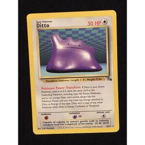 Pokemon Basic Ditto Card 50 HP LV 20 #132‎ 18/62